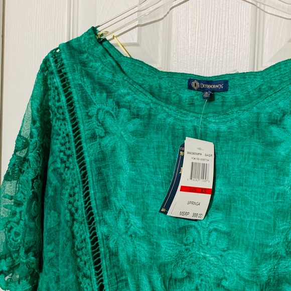 New Democracy oversized blouse green size XS (D) - Picture 2 of 6